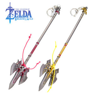 De Legende Van <span class=keywords><strong>Zelda</strong></span> 22Cm Koninklijke Wacht Speer Metalen Sleutelhanger Kids Speelgoedtas Charme Wapen Model Ambachtelijke Ornament Hanger - Product Image 1