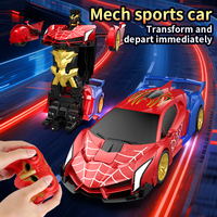 LASIVE mainan 1:18 Remote Control, mainan Robot deformasi laba-laba 2.4G 6 kanal elektrik baru 2022 kabel USB mainan SEMPURNA UNTUK