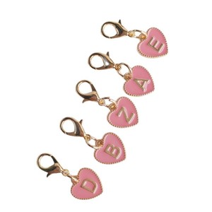 Personalized 26 <b>Alphabet</b> Keychain for Her Creative Enamel Heart Pendant for Women Luxury Initial Letter <b>Keyring</b> Accessory Gift - Product Image 5
