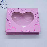 Vente en gros de boîtes pour ongles avec logo personnalisé Boîte de papier d'emballage pour ongles rose violet de luxe