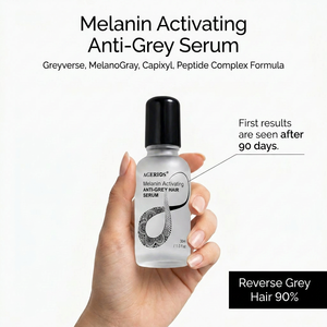 Suero <span class=keywords><strong>Natural</strong></span> para Revertir el <span class=keywords><strong>Cabello</strong></span> <span class=keywords><strong>Gris</strong></span>, Tratamiento de <span class=keywords><strong>Cabello</strong></span> Blanco a Negro con Péptidos Biomiméticos, Sin Tintes y No Grasoso - Product Image 1