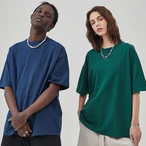 Camisetas de Hombre al por Mayor, Lisas, Tejidas, 100% Algodón, con Estampado Puff, Formales, de Manga Corta, Talla Grande, con Impresión de Logotipo Personalizado - Product Image 1