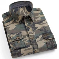 Usine En Gros Hommes Chemises Manteau De Mode Décontracté À Manches Longues Coton Blouses Classique Automne Street Wear Plus La Taille Tops
