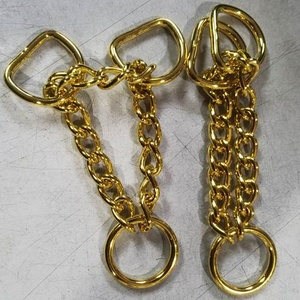 <span class=keywords><strong>Collar</strong></span> de perro de lujo personalizado estilo sólido reflectante Breakaway Cadena de acero inoxidable 316 de oro <span class=keywords><strong>Martingale</strong></span> ancho - Product Image 1