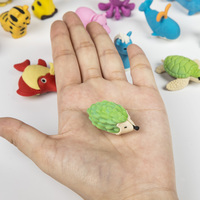 24 pièces de gommes à effacer fantaisie 3D BTS pour la rentrée scolaire, puzzle à assembler, fruits, légumes, animaux, aliments, desserts, gommes promotionnelles pour enfants