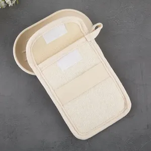 Portable Multi-function All Natural <b>Body</b> Cleaner Soap Mesh Bag Flax Material Convenient Pouch Accessory - Product Image 3