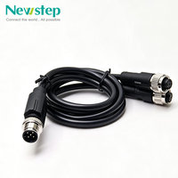 Connecteurs M5 M8 M9 M12 M16 M23 7/8 en cuivre, adaptateur de signal étanche IP67, prise aviation mâle/femelle 4-17 broches, câble de capteur