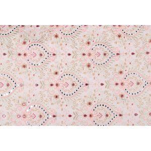 Tissu d'organza brodé Triloki multicolore 1,44 pouce, transparent, pour robes de mariée et artisanat, vendu au mètre - Product Image 2