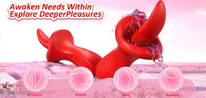 Прямая Продажа с завода, Женский клиторальный вибратор 2 в 1, секс-игрушка для языка, мастурбатор, отличная цена со скидкой - Product Image 2