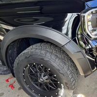 KQD ABS Fender Flare avec ruban adhésif 3M pré-attaché pour T6-T9 Noir Ensemble de 8 pièces Design professionnel/luxueux de haute qualité Garantie d'un an