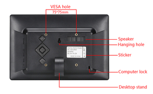 Grand stock de cadres <span class=keywords><strong>photo</strong></span> numériques IPS de 10.1 pouces cadeau de Noël/anniversaire/vendredi noir étui Woden Wifi MP3 - Product Image 5