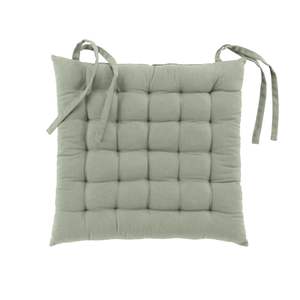 TWILY LINE - COPRICRISTALLA IMBOTTITO 38X38CM IN COTONE/POLIESTERE RICICLATO, VERDE SALVIOLA - Product Image 1