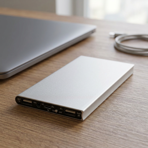 Power Bank Solare Senza Marca ad Alta Capacità 15000mAh in Alluminio con Uscita 18W e Presa Giapponese Modello 124112-1 - Product Image 2