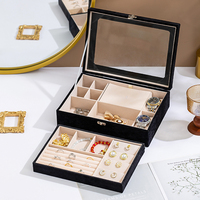 Ventes directes d'usine couvercle Transparent attrayant Durable boîte à bijoux emballage boîte-cadeau de luxe pour les cadeaux