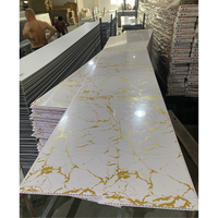 Panneau mural et de plafond en PVC 3D décoratif moderne, imperméable, ignifuge et épais pour intérieur