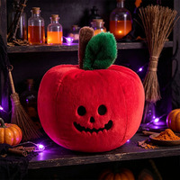 Peluche pomme d'Halloween, matériau en coton PP, rembourrage personnalisable, taille 11-30 cm, unisexe, directement de l'usine