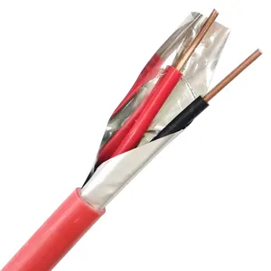 SZADP unshielded /Shielded 2 Core Copper Conductor Red Fire Alarm Cable with the best price