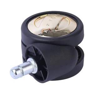 Ruedas giratorias de nylon silenciosas y ecológicas de 2.5 pulgadas (60 mm) con vástago de acero ajustable para silla de oficina y muebles de sala de estar - Product Image 5