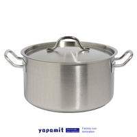 Marmite Casserole en Acier Inoxydable Épaissi Personnalisée Moderne Commerciale Individuelle pour Nouilles Instantanées Style Coréen Pot à Soupe Universel