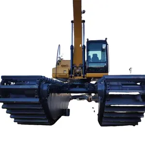 Amphibious excavator hydraulic walking motor chassis machine telescopic floating box walking track shoe and chain