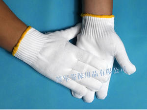 Guantes de Seguridad de Nailon Blanco Natural de Alta Calidad Marca <span class=keywords><strong>Ekai</strong></span>, Calibre 10, para Uso General en Construcción, Lisos y Antipolvo - Product Image 5
