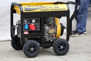 גנרטור דיזל שקט נייד עם 4 גלגלים מגומי 10 אינץ' 5 קילוואט 5.5 קילוואט 50/60 הרץ מונע על ידי JDP186FAE לחקלאות - Product Image 4