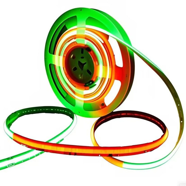 WiFi and Remote Control Cob LED Strip Light Colorful Pixel Digital Light 5V RGBIC Addressable for Landscape IP20 Rated