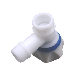 Robinet d'arrêt d'angle en plastique YUNSU à double sortie pour machine à laver - Échantillon gratuit - Product Image 2