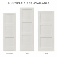 Porte intérieure peinte en blanc, style Shaker à 4 panneaux, quatre panneaux horizontaux encastrés, finition mate lisse, taille personnalisée pour la maison