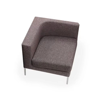 Ensemble de canapés de bureau modulaires de style européen-Éponge haute densité écologique pour bureau à domicile et appartement