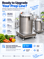 Essoreuse centrifuge commerciale pour salades et légumes, machine de déshydratation pour la laitue, le chou, la carotte et les produits frais coupés