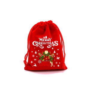 Venta al por mayor de decoraciones navideñas, bolsas de regalo navideñas rojas, bolsas para dulces y bocadillos navideños, bolsas seguras para envasar frutas - Product Image 4