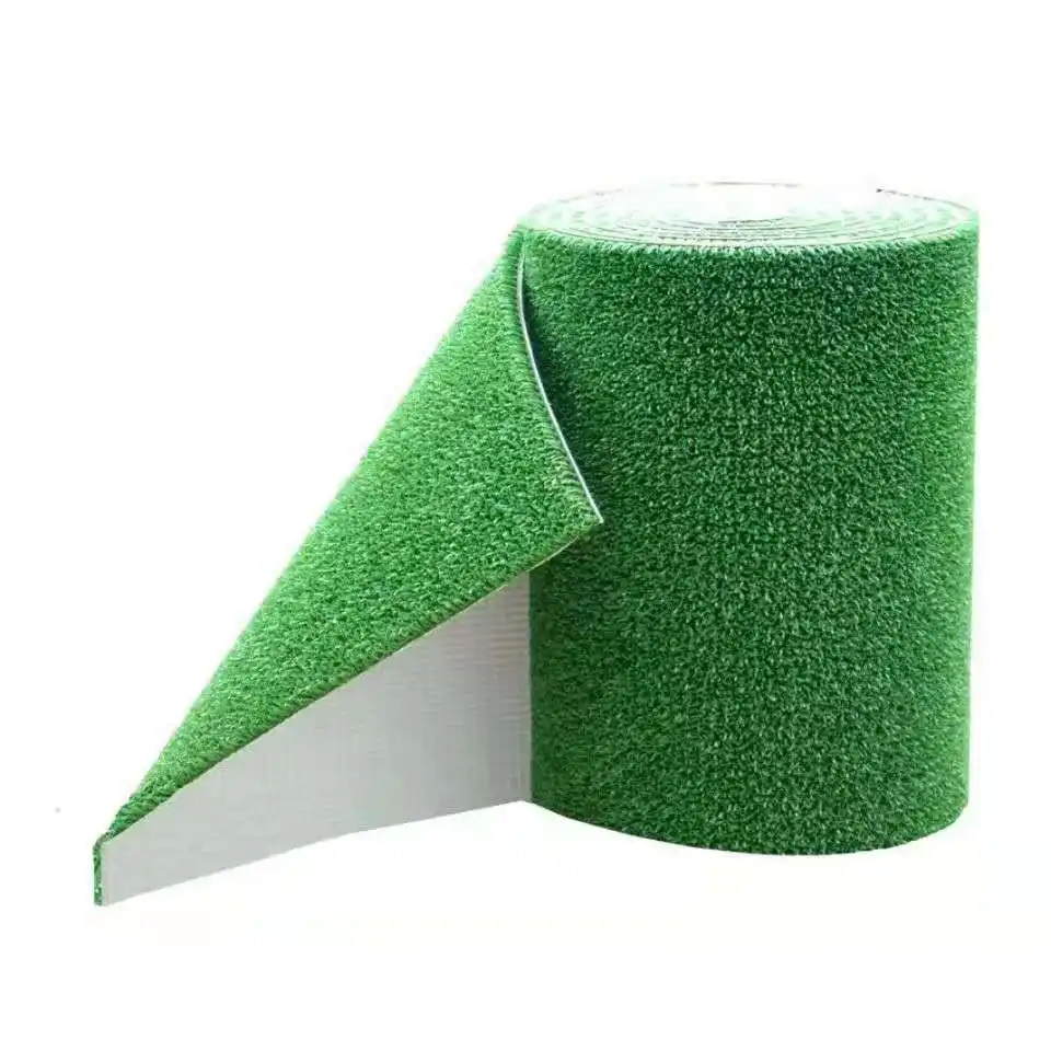 Plastic sticky gold grass is used for recycled green sticky gold blankets of wool gold