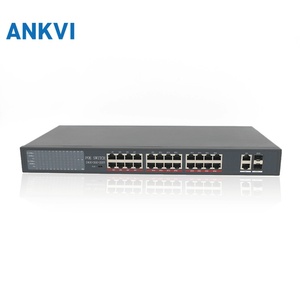 สวิตช์ PoE กิกะบิต 24 พอร์ต รุ่น KU-9024G 2 อัปลิงค์+2SFP 30W/พอร์ต 800W VLAN 802.3at/af - Product Image 1