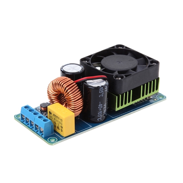 Smart Electronics IRS2092S 500W Single-channel Digital Amplifier Board Class D Hi-fi Module with Fan