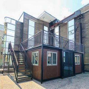 20-футовый сборный капсульный дом, крошечные дома, готовые к отправке, с лестницей и террасой на крыше, другие сборные дома - Product Image 1