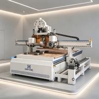 Centre d'usinage CNC ATC 1325 à grande vitesse avec broche de 9 kW et changeur d'outils automatique pour portes de meubles
