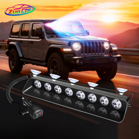Luz LED de Ambiente con Gestos, Luz Estroboscópica LED para Parabrisas de Coche, Luces Intermitentes de Advertencia, Lámpara de Señalización de Emergencia