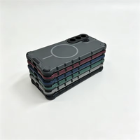 Coques tendance S26 Ultra 2026, Étui de téléphone portable magnétique antichoc à texture mate et design professionnel pour Samsung S26 S25 S24 S23 Plus