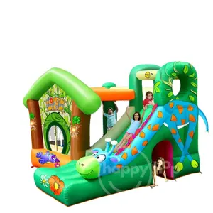 Happy hop Inflatable Bouner-9139 Inflatable Jungle Bouncer, Castle Slide bouncer,inflatable combo bouncer inflatable slide