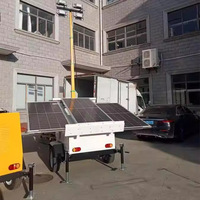LICHO Solar-Diesel DC-betriebener Mobiler Beleuchtungsturm IP65 Metallhalogenidlampe 5-9M für Notbeleuchtung 3 Jahre Garantie 50000