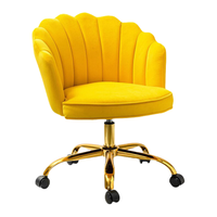 Meuble-vasque moderne à fleurs pivotant et durable en velours doux pour chambre à coucher, bureau et salon