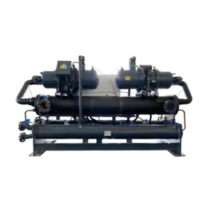 Chemical Sulfuric acid cooling system industrial water cooled screw chiller price 100Ton 160Ton