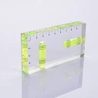 Règle de niveau portative de mini taille transparente acrylique de niveau à bulle pour l'usage domestique