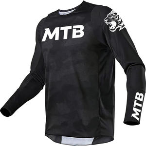 <span class=keywords><strong>Camiseta</strong></span> de Ciclismo de Montaña de Secado Rápido, Manga Larga, para Descenso, Camuflaje, Transpirable - Product Image 5