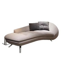 Conjunto de Sofá Cama Redondo Moderno de Tamaño Pequeño para Uso en Hoteles y Hospitales, Sofá de Tela de Lino Ecológico para Sala de Estar, Dormitorio, Apartamento