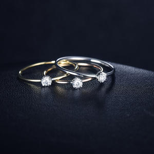 Anillos de Piedras Preciosas de Oro Sólido de 14K de Alta Calidad, Diseño Hermoso, Tendencia de Moda 2022, Joyería Mercery para Mujer, para Compromiso - Product Image 2