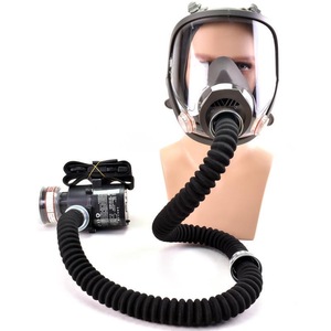 Masker Gas penuh industri <span class=keywords><strong>Respirator</strong></span>, dengan pembersih udara dapat dicuci 3 lapisan pelindung Anti Gas untuk bahan kimia - Product Image 1