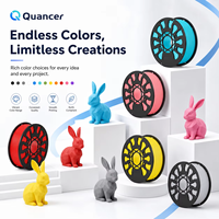 Filament PLA QUANCER 1KG, plastique imprimé, caoutchouc PLA, matériau multicolore, extrudeuse pour filament d'imprimante 3D