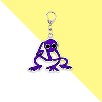 Porte-clés en acrylique Roblox Friends Arc-en-ciel, accessoires de personnage de dessin animé, breloques mignonnes, ornement de sac à dos, porte-clés de voiture, breloque pour clés